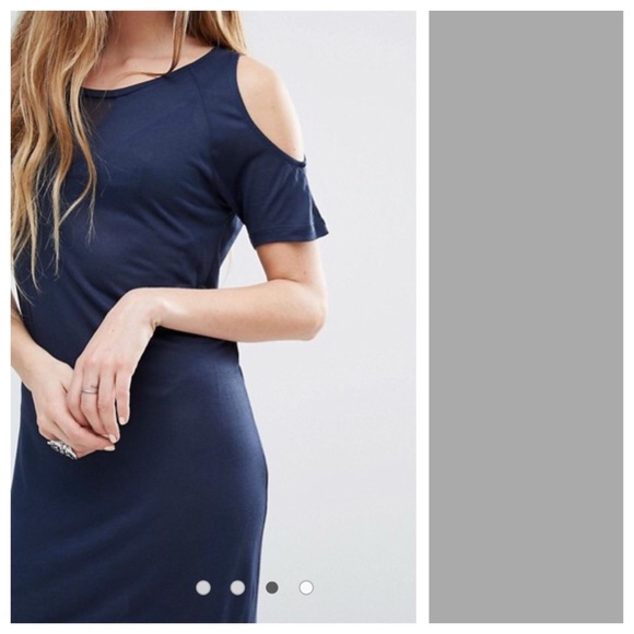 NWT Asos Noisy May Cold Shoulder Dress Sz M - Picture 8 of 8